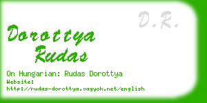 dorottya rudas business card
